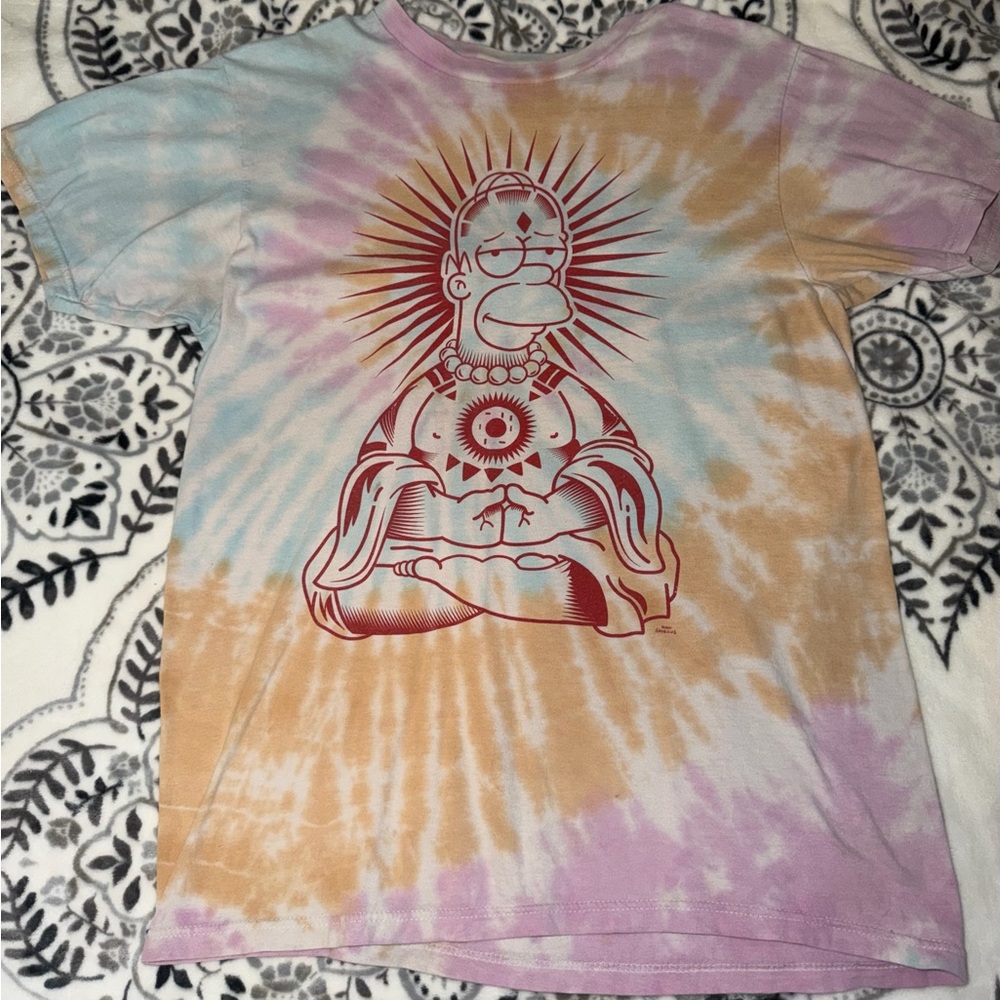 Tie-Dye Graphic Homer Simpson’s Tee